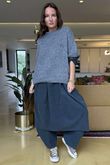Made in Italy Cooper Needlecord Cocoon Dress Charcoal